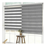 Cortina Roller Blackout 120x180 Duo Enrollable Dia Y Noche