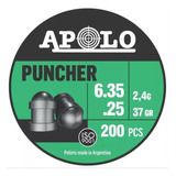 Balines Apolo Puncher Cal 6,35 X 200 Unid 37 Grains 2,4 Gram