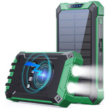 Cargador Solar De 36000 Mah Integrado 4 Cables Para Celular