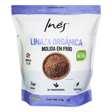 Inés Linaza Molida Orgánica 2 Kg  Ideal Para Dieta Keto