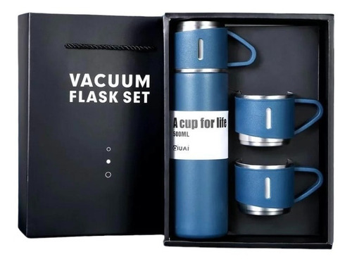 Set Termo Vaso Portátil Vasos Térmicos De Café Termo + Tazas