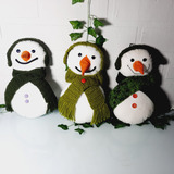 Boneco De Neve Decorativo Natal Em Tecido. Medida: 29x16cm