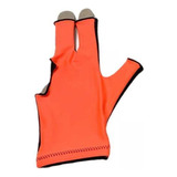 5 Snooker Open Pool Cue Glove Antideslizante Naranja Negro