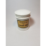 Antiguo Frasco Farmacia Francés Porcelana Blanca Ro 1925