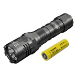 Linterna De Mano Táctica Led Nitecore P20ix De 4000 Lúmenes, Linterna Edc, Color Negro, Luz Led, Color Blanco