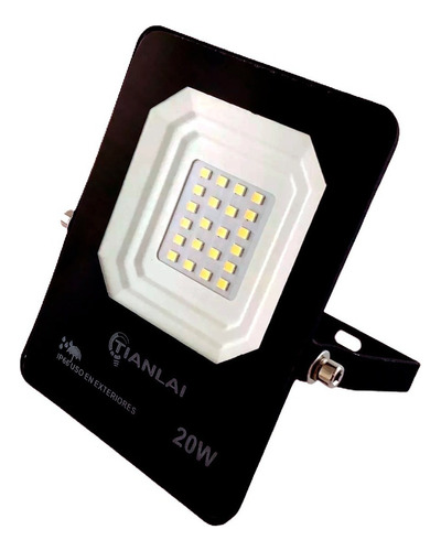 Reflector Led 20w Ip66 1800lm Para Exteriores Ultra Delgado