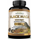 Maca Negra Organica 950 Mg Por Capsula Potenciador Energia N