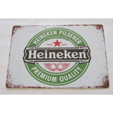  Anuncio Cartel Placa Cerveza Heineken Decoracion Bar Rock