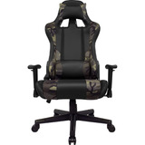 Silla Gamer Camuflaje Audiotek Gaming Ergonomica Reclinable Pc