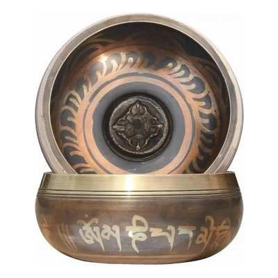 Cuenco Tibetano De 85 Mm De Diámetro Y 7 Metales | MercadoLibre