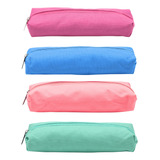 Pack 12 Piezas Estuche Lapicera Escolar Liso Color Pastel Ch