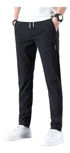 Pants Cómodo Deportivo Casual Jogger Gym Con Bolsas Negro