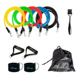 Kit Set 5 Bandas Elasticas Manijas Latex Ejercicio Fitness