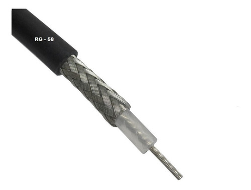 Cabo Coaxial Rg58 95% Com 22m Metros Kmp Steelbras