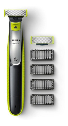 Rasuradora Philips Oneblade Qp2520/30 Verde Lima Y Gris Oscuro 100v/240v