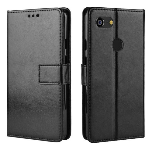 Funda Anticaída For Google Pixel 3 Xl De Cuero Flip Cartera