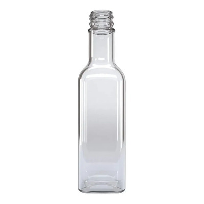 Botella Tequilera Cuadrada De Vidrio 250 Ml C\u002Ftapa (24 Pzs) | Envío gratis