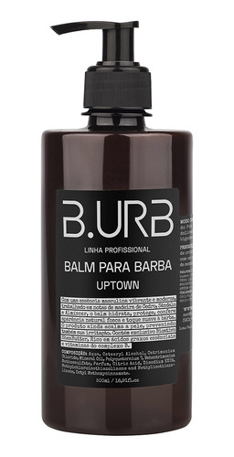 Balm Para Barba Uptown 500ml Profissional Barbearia B.urb