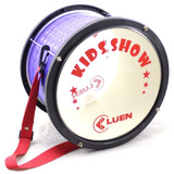 Surdo 20x10 Kids Show  Luen Azul Aro Preto Pele Cristal