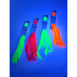 4 X Par Cordón Neon Para Zapatilla Color Fluor 10mm X 120cms
