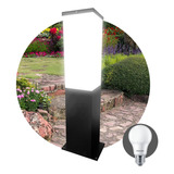 Farol Columna Piso Sendero Exterior Jardin G500 + Lampara