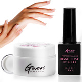 Gel Construtor Alongamento De Unhas + Base Coat Profissional