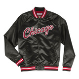 Chamarra Mitchell & Ness Lightweight Satin Chicago Bulls