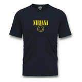 Camisa Camiseta Nirvana Dry Fit Masculino Treino Banda Rock