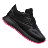 Calzado - Zapato Deportivo Para Mujer - Color Negro Y Fucsia