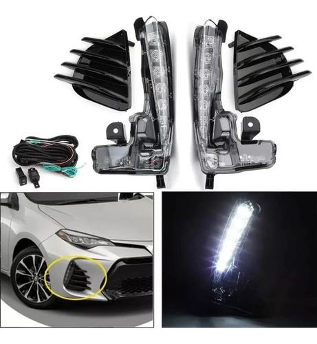 Set De Faros De Niebla Led Toyota Corolla Se Xse 2017 2018