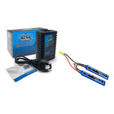 Carregador Lipo Balanceador + Bateria 1100mah 7.4v Lipo 