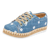 Nazzcar Mujer Zapato Casual Color Azul Cod 117536-2