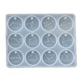 Moldes De Silicona Para Resina Signos Zodiaco Dijes Llaveros