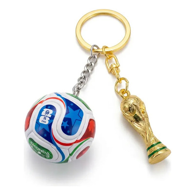 Llavero Balón Mundial 2026 Edición Especial Fútbol Azul