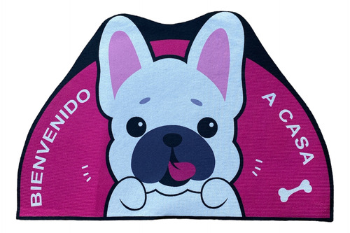 Alfombra Limpiapies Bienvenida Antideslizante Kawaii Mascota