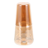 Set De Vasos De Vidrio Con Tapa Para Botella De Agua Fría Pa