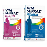 Kit Revitalizante Vita Supraz Mulher + Homem 2fr C/ 60 Cps  