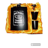 Licorera Petaca 2 Vasos Mas Embudo Jackdaniels