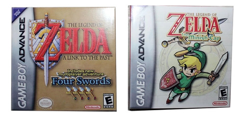 2 Cajas Customs Para Tus Juegos Zelda Gba (solo Cajas)