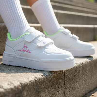 Tenis Niña Casual Pirma 5534 Blanco\u002Frosa  Deportivo 18 A 22 | Envío gratis