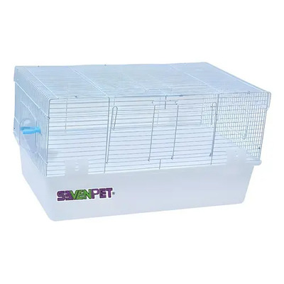 Jaula Casa Hurón Conejo Cuyo Bebedero 60x35x33cm 11310 Color Blanco | Envío gratis