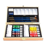 Set De Maleta Con Pinturas Acrilicas 19 Piezas Artel