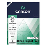 Bloco Desenho A3 50 Folhas 120g Branco Canson