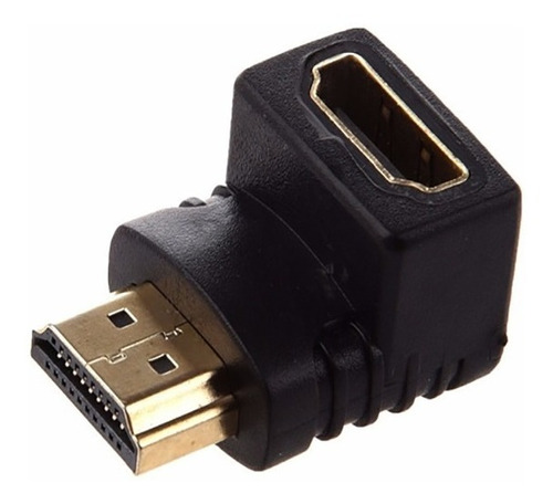 Adaptador Ficha Hdmi Hembra A Hdmi Macho 90° Alargue Union