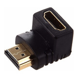 Adaptador Ficha Hdmi Hembra A Hdmi Macho 90° Alargue Union