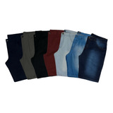 Kit 7 Bermudas Jeans Masculina Sarja Plus Size Brim 48 Ao 58