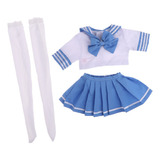 Hermosa Uniforme De Escuela Miniatura Para Muñeca Femenina