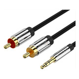 Cable De Audio Auxiliar Blindado Rca P2 X 2 De 10 Metros - Vention
