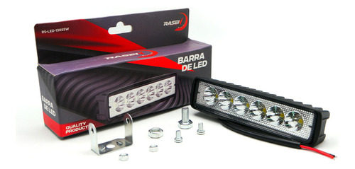 Barra Para Moto Rasen 6 Led Luz Blanca Fija             