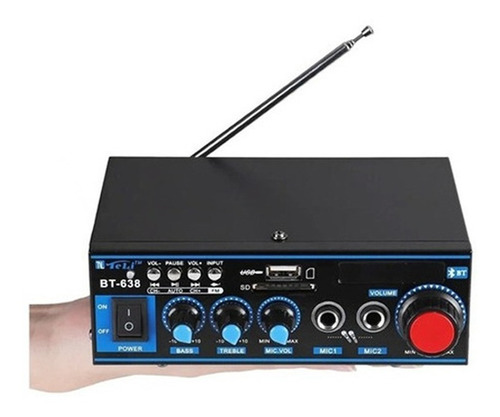 Mini Amplificador Bluetooth Digital Hifi 2ch